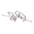 Zinc or Brass plated curtain hook